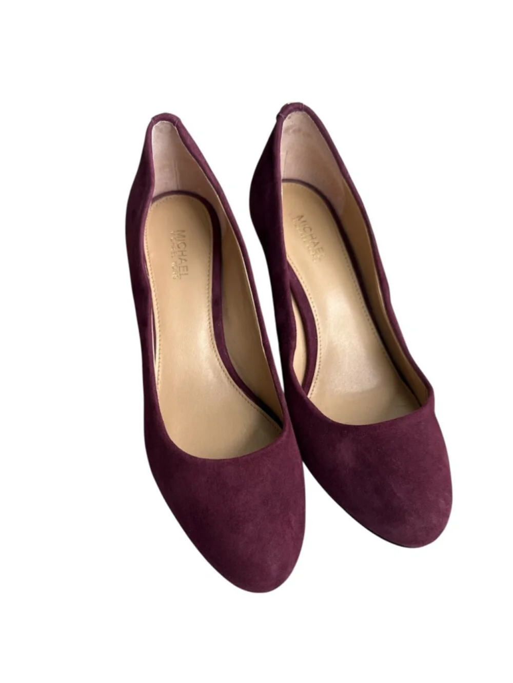 Michael Kors Burgundy Suede Heels size US6.5 EUC